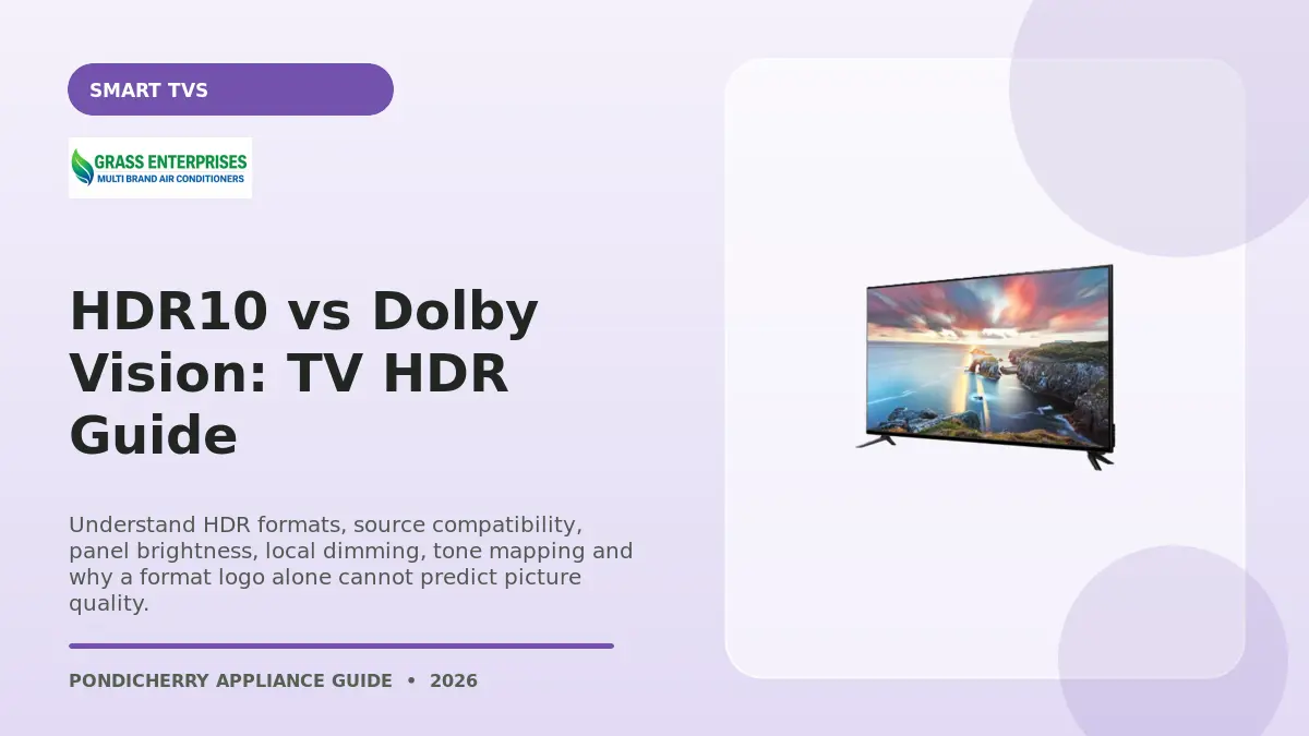 HDR10 vs Dolby Vision: TV HDR Guide illustrated guide from Grass Enterprises Pondicherry